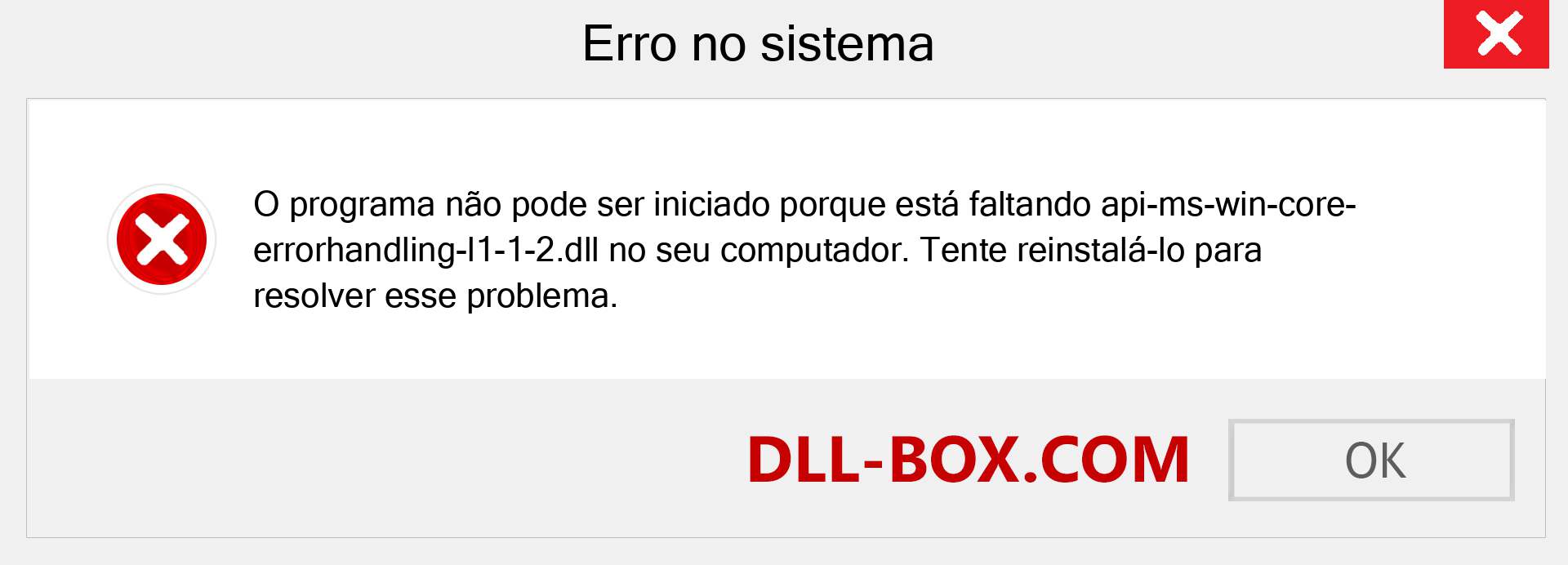 Arquivo api-ms-win-core-errorhandling-l1-1-2.dll ausente ?. Download para Windows 7, 8, 10 - Correção de erro ausente api-ms-win-core-errorhandling-l1-1-2 dll no Windows, fotos, imagens